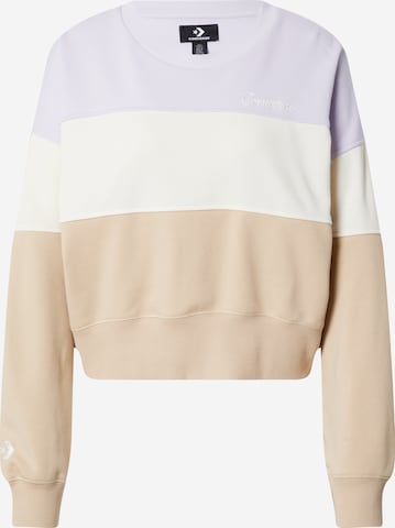 CONVERSE Sweatshirt in Beige: front