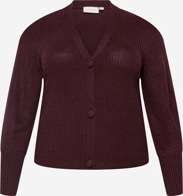 Cardigan 'Nicoya' ONLY Carmakoma en rouge : devant