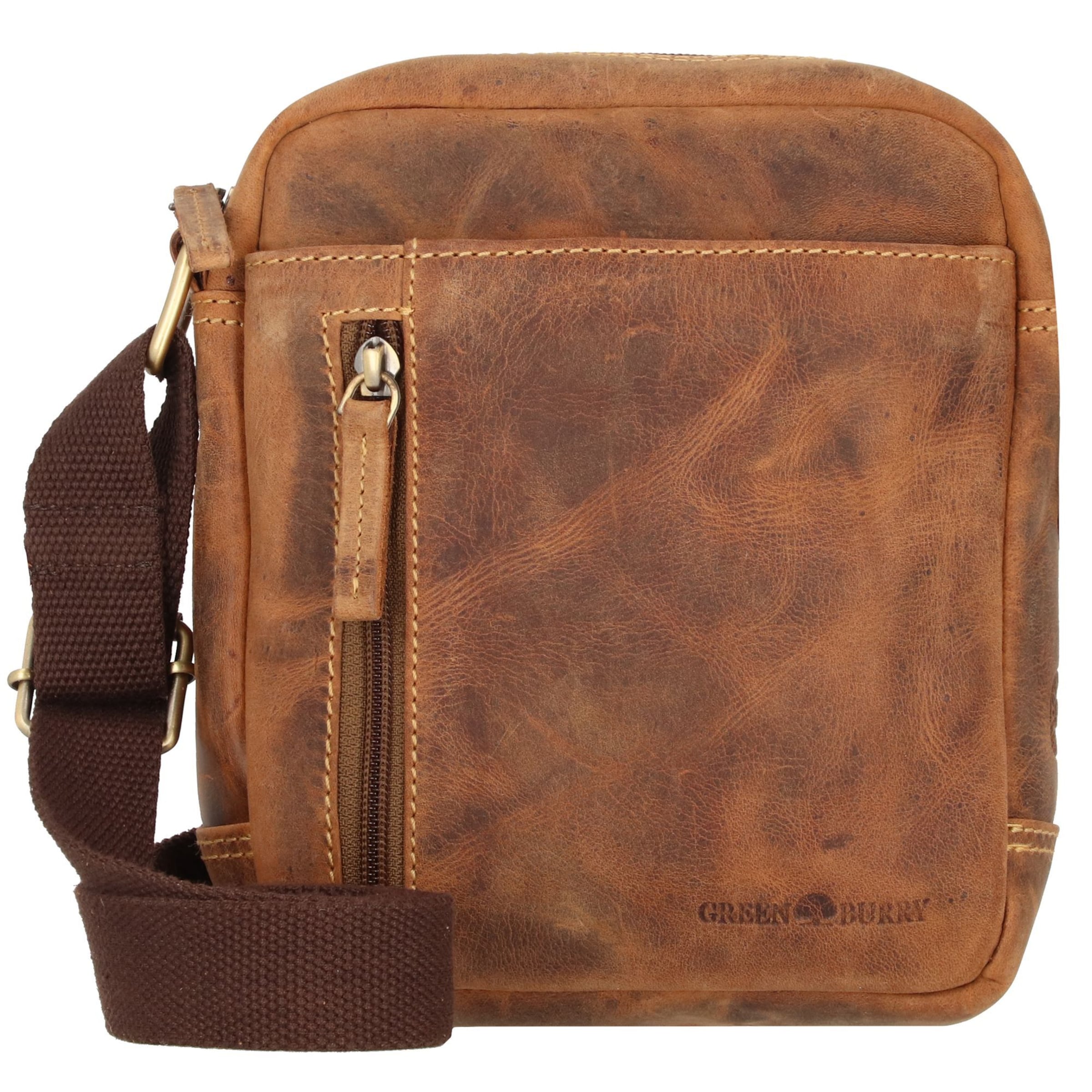 Borsa a tracolla 'Vintage 1556' di GREENBURRY in marrone: frontale