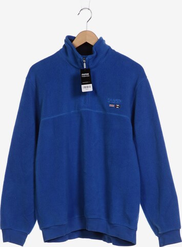 BABISTA Sweatshirt & Zip-Up Hoodie in 4XL in Blue: front