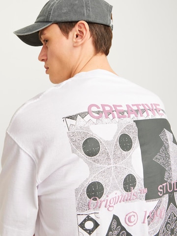 JACK & JONES Bluser & t-shirts 'JJJORNOHO' i hvid