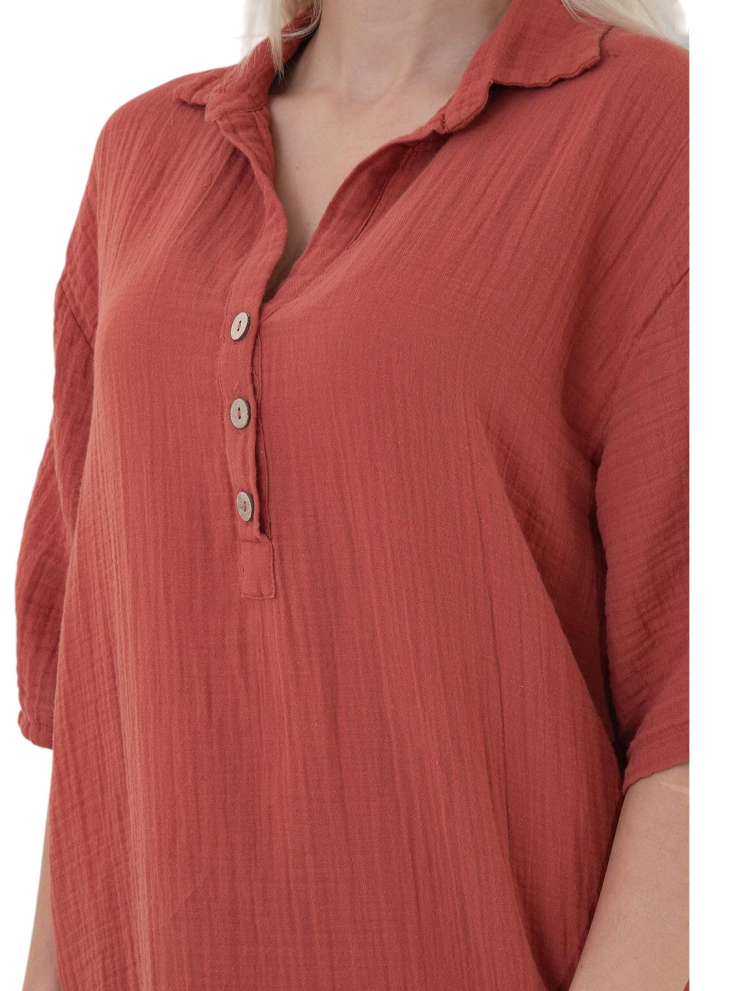 WENOR - Vestido camisero 'Mira' en rojo