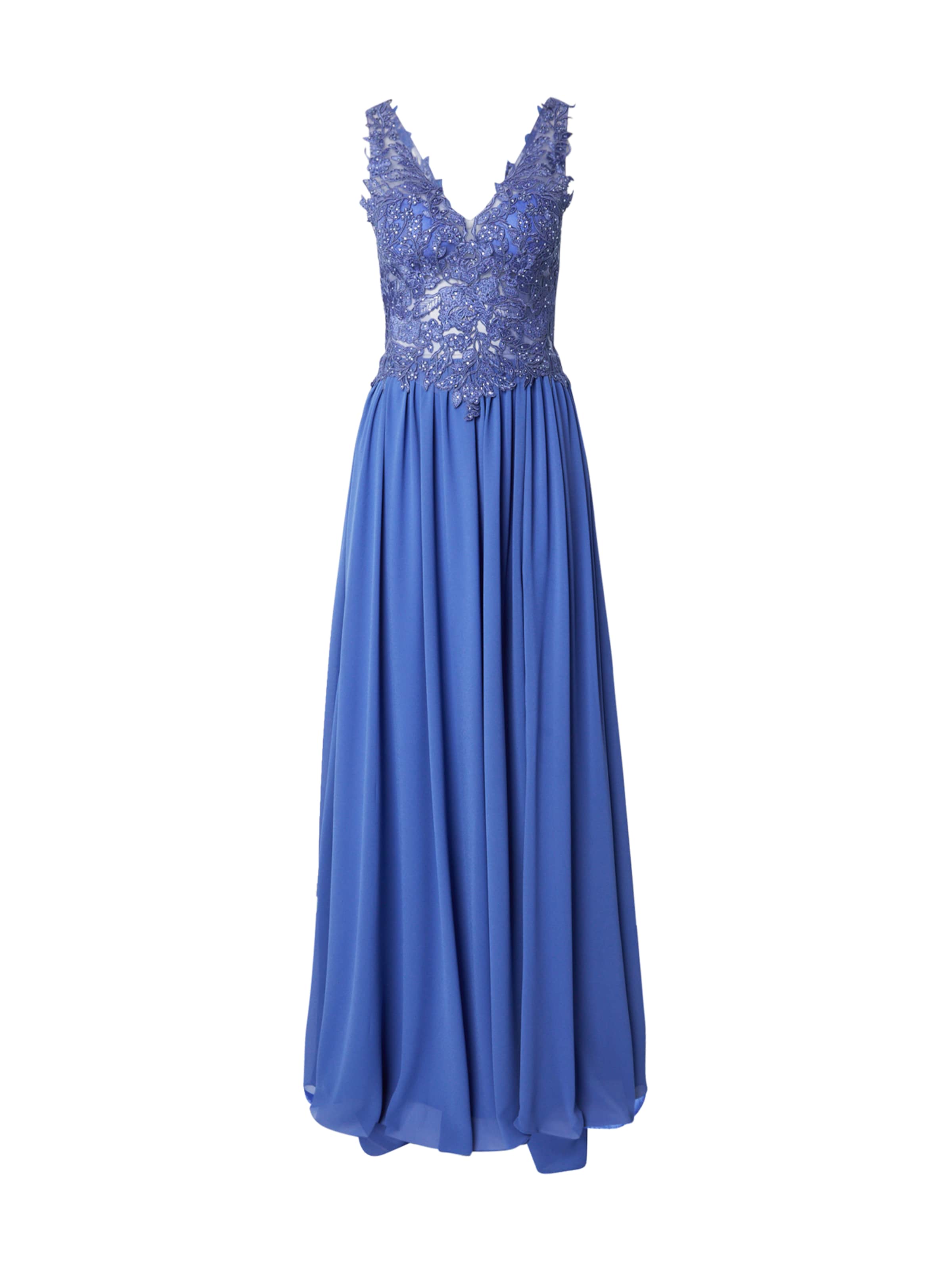 Rochie de seară de la mascara pe albastru: față