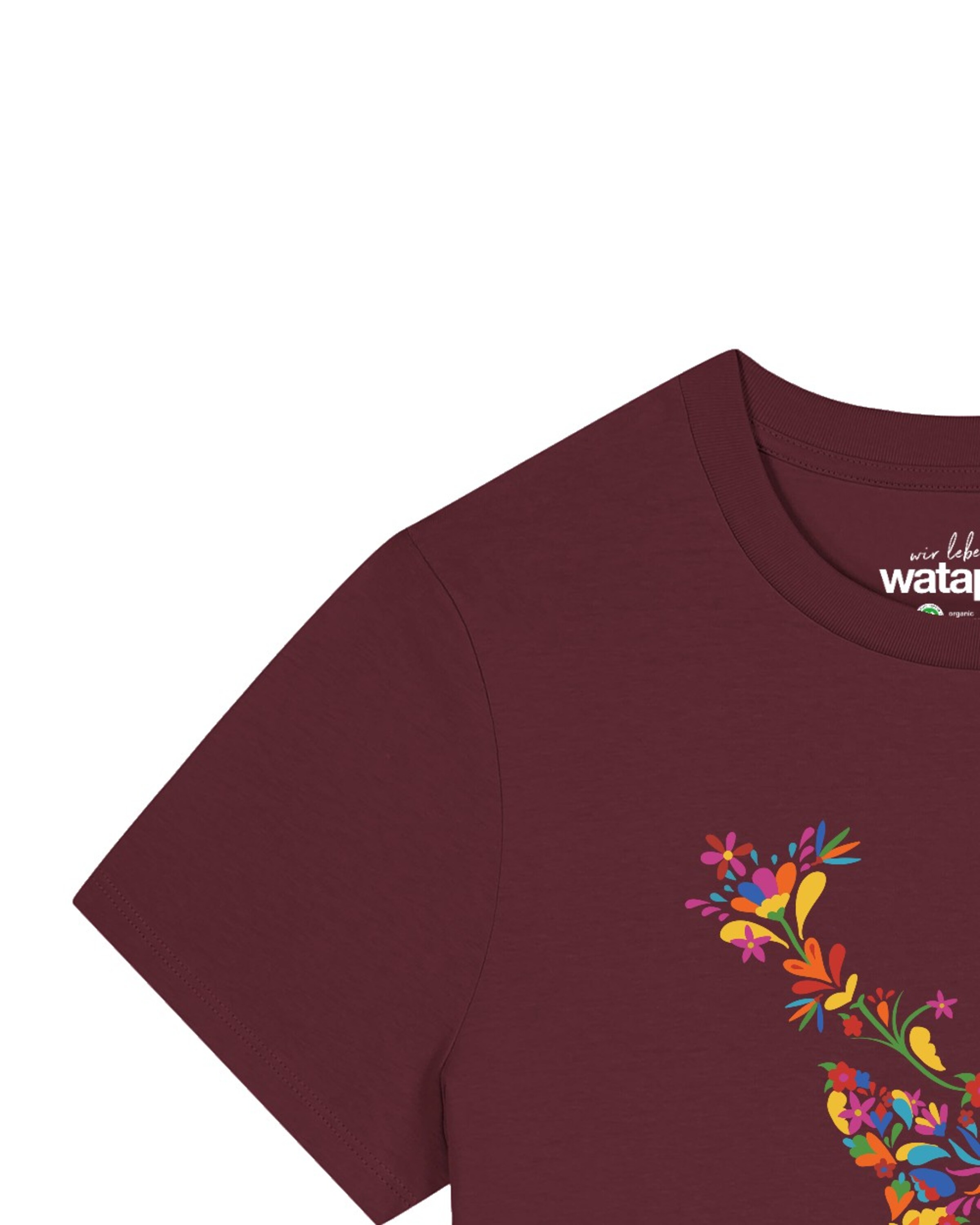 Watapparel T-Shirt 'Floral Deer' in Rot