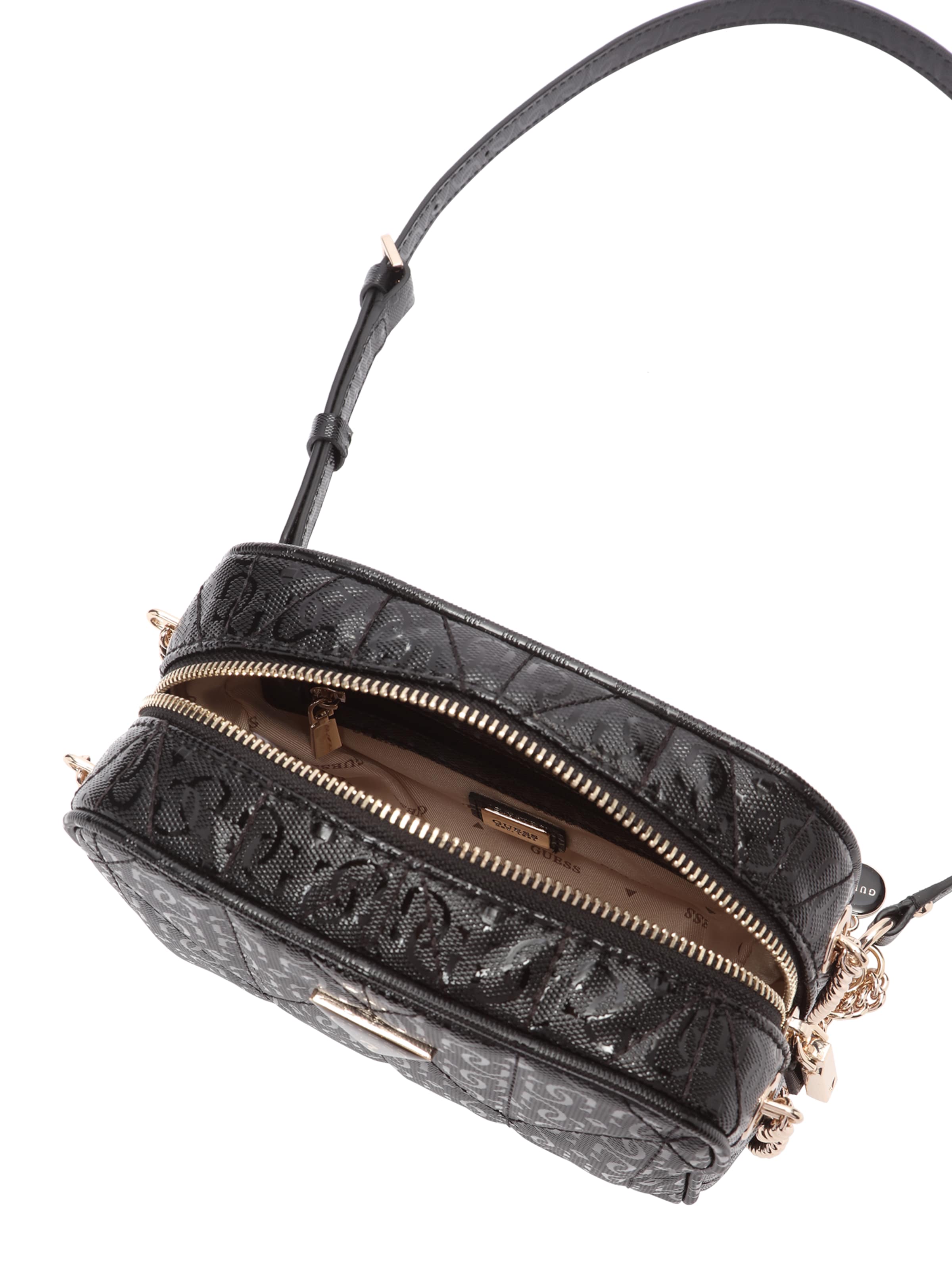 GUESS Crossbody bag 'ALDINA CAMERA CROSSBODY' in Black