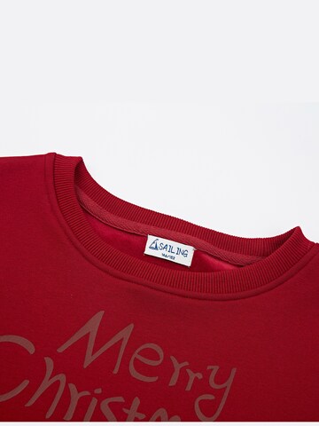 Sailing Sweatshirt 'Cherry' in Red