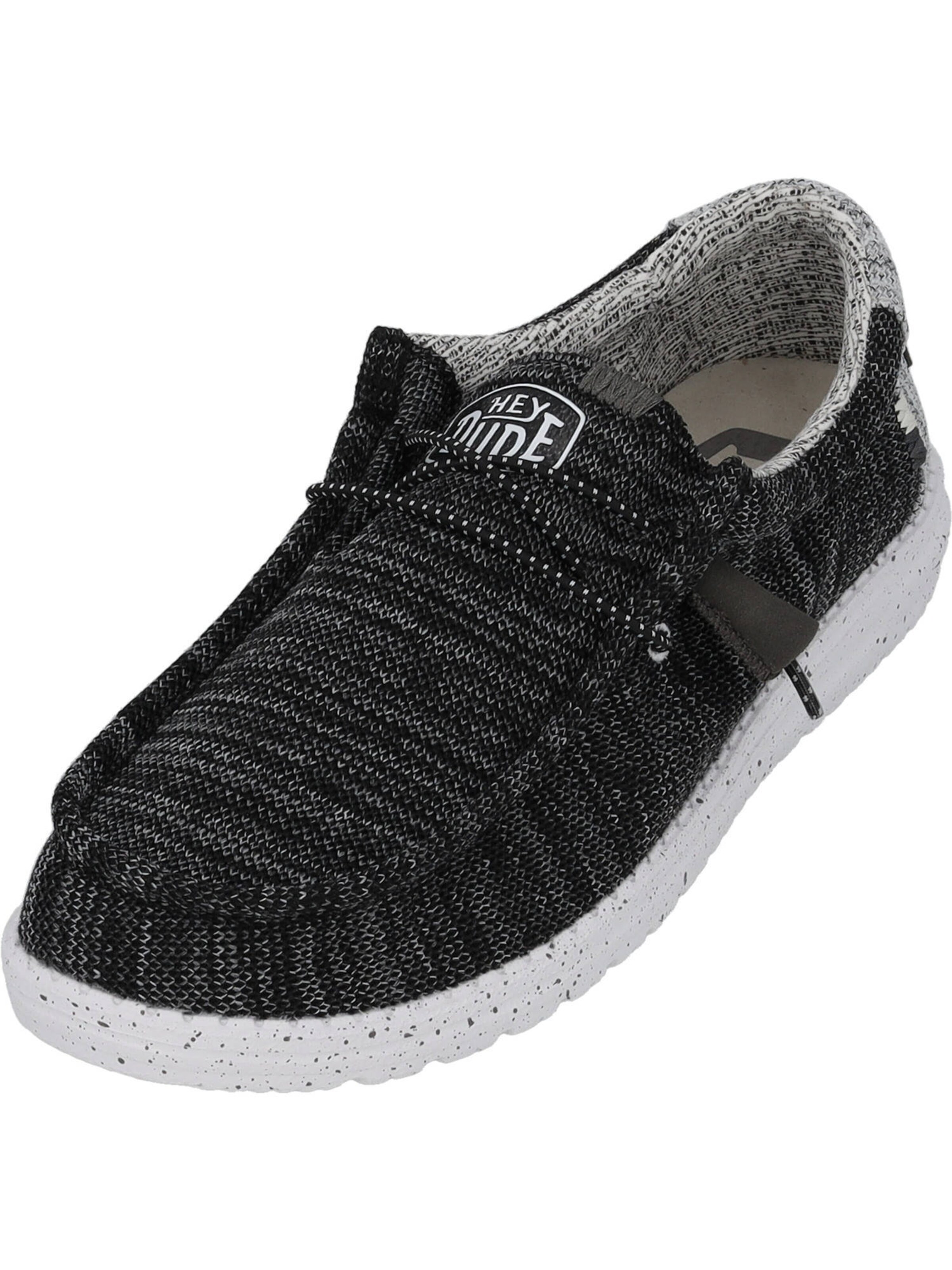 HEY DUDE Mokassin 'Wally' in Schwarz: Vorderseite