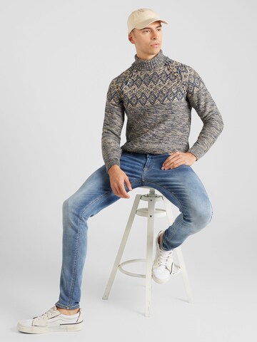 BLEND Trui in Blauw
