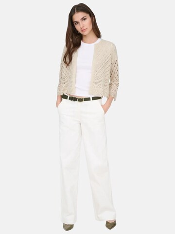 JDY Gebreid vest 'JDY JDYSUN 3/4 CROPPED CARDIGAN KNT NOOS CARDIGAN' in Beige