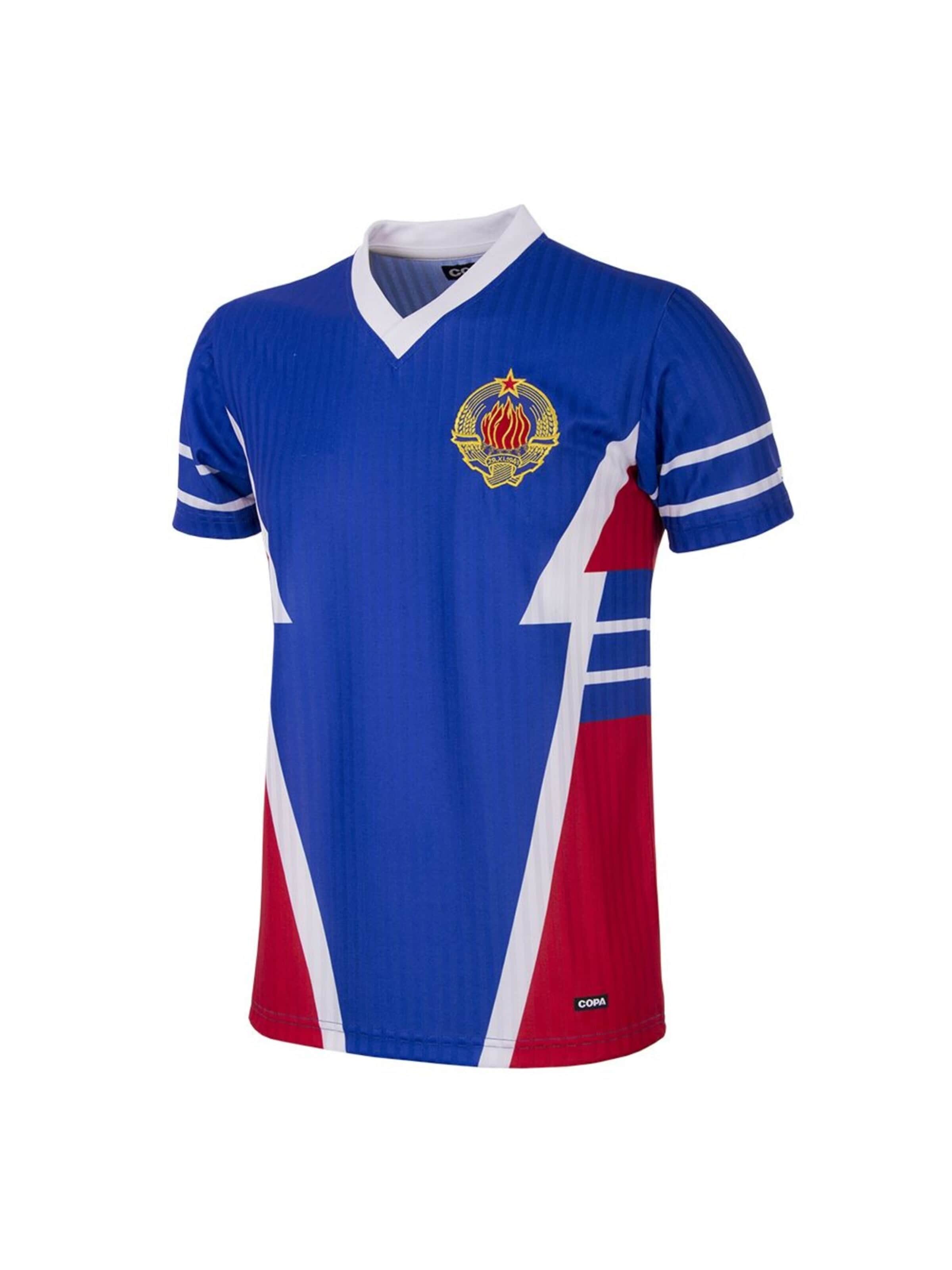 Copa Jersey 'Retro Jugoslawien 1990' in Blue: front