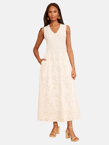Robe love & roses en blanc : devant