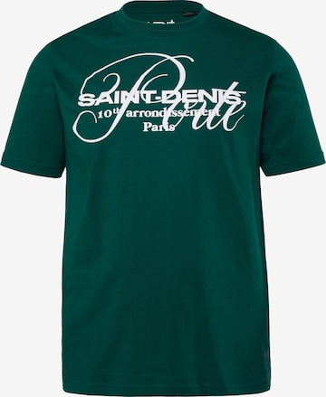 Men Plus Kurzarm T-Shirt in Grün: Vorderseite