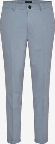 Matinique Slim fit Pleated Pants 'MAliam' in Blue: front