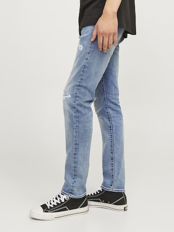 Coupe slim Jean 'JJIGlenn JJFox' JACK & JONES en bleu