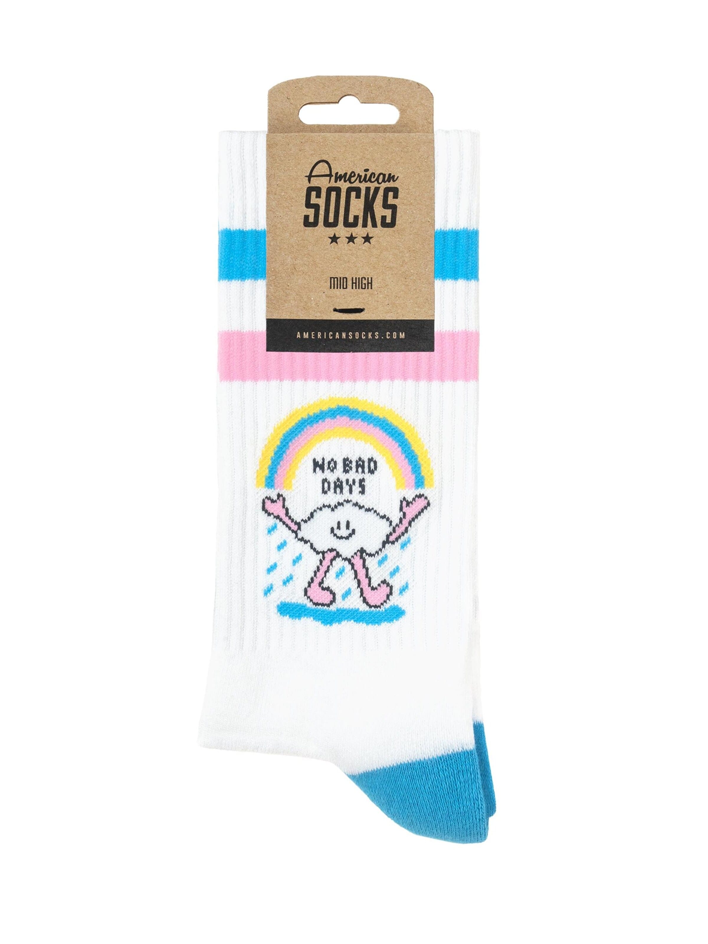 American Socks Socks 'No Bad Days' in White