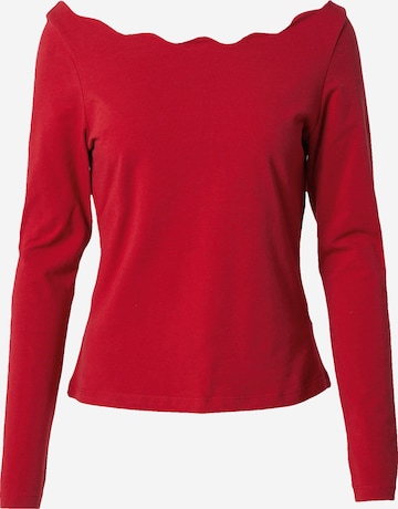ABOUT YOU T-shirt 'Charlotte' i röd: framsida