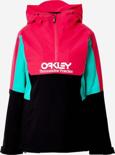 OAKLEY Veste outdoor en jade / rouge rubis / noir / blanc, Vue avec produit