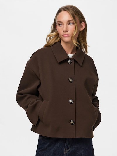 PIECES Between-Seasons Coat 'PCAYA' in XS in Brown, Item view