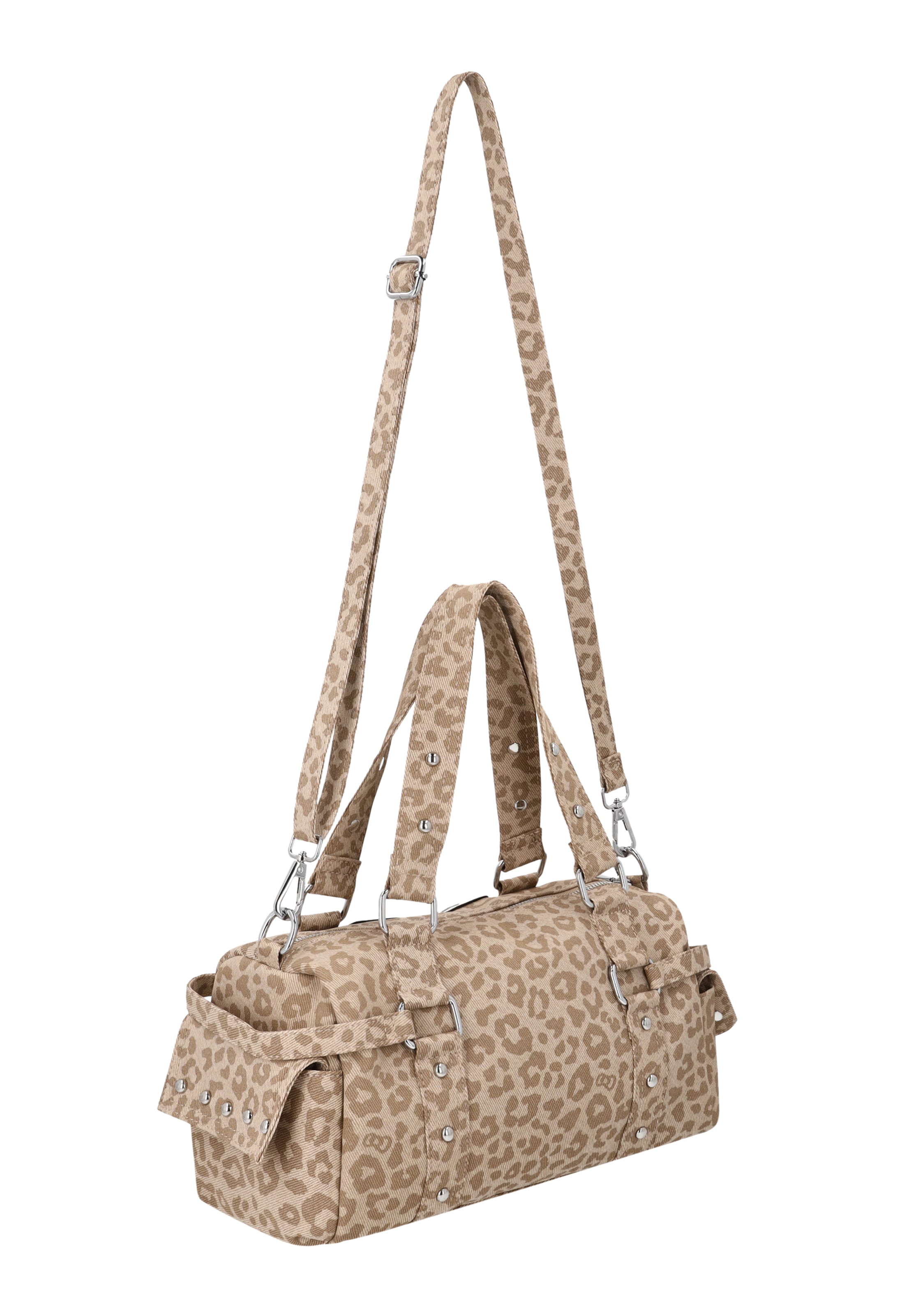MYMO Schultertasche 'Eyetheme' in Beige