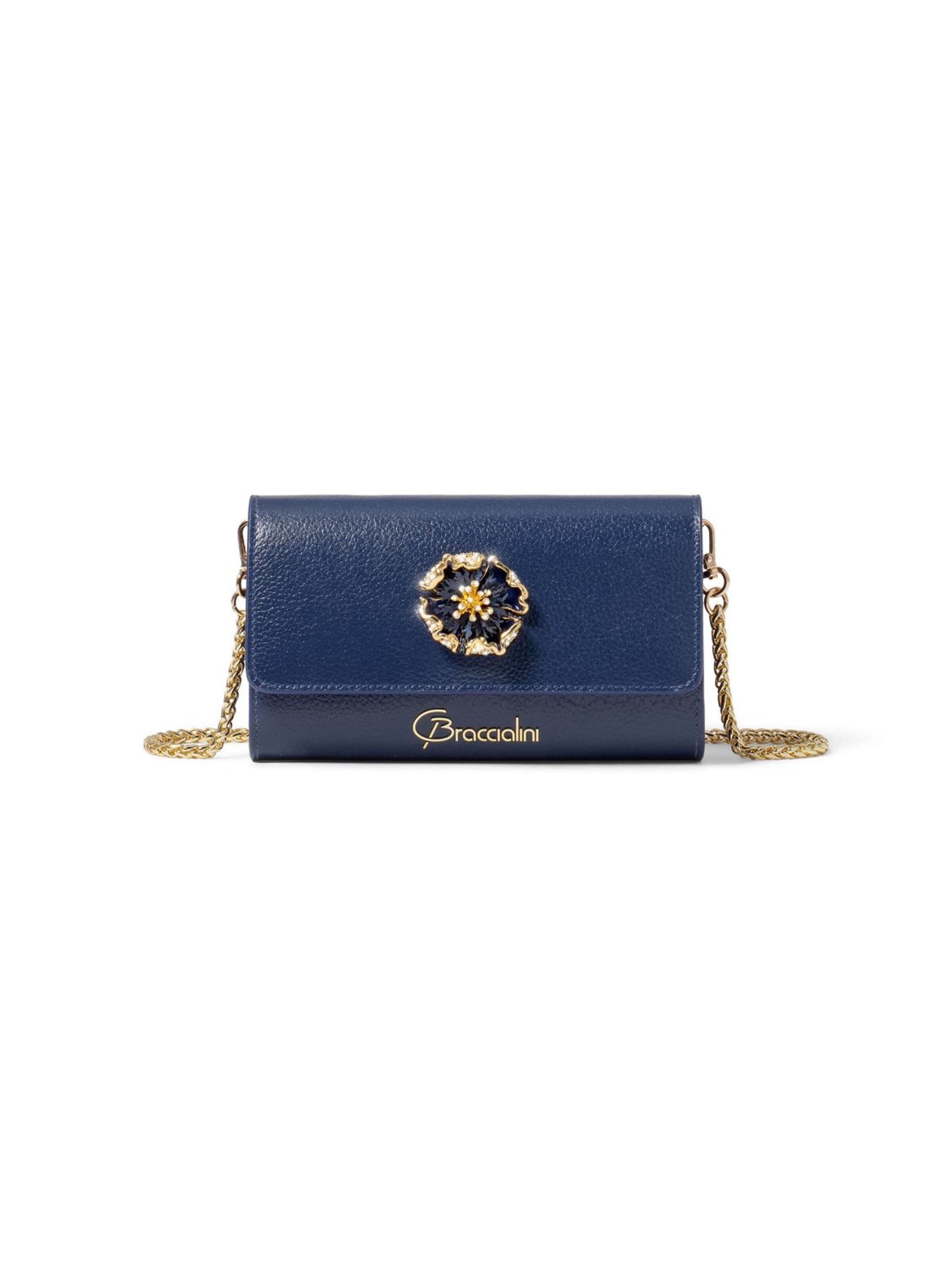 Braccialini - Bolso de noche 'Lady Wallet' en azul: frente