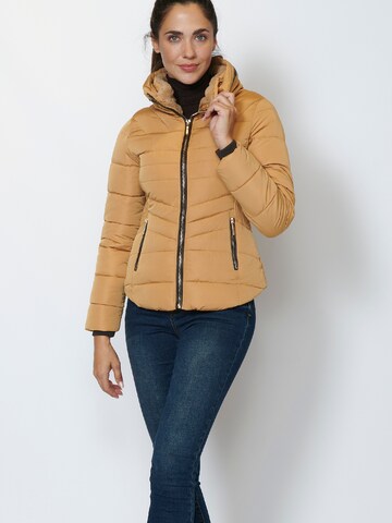 KOROSHI - Parka de inverno em amarelo