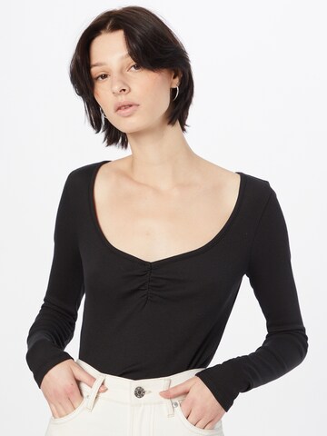 Madewell Shirt in Zwart: voorkant