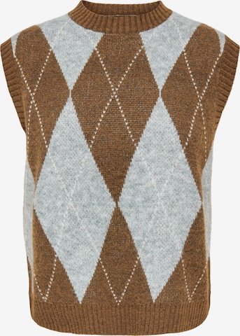 ONLY Strikvest i brun: forside