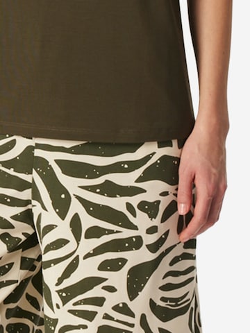 SCHIESSER Pajama 'Selected Premium' in Green