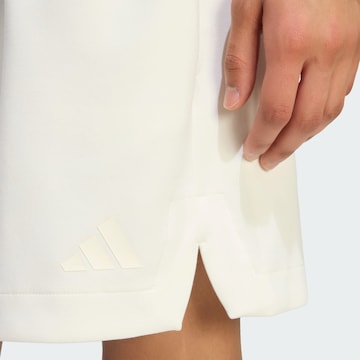 ADIDAS SPORTSWEAR Voľný strih Športové nohavice 'Lux' - Biela