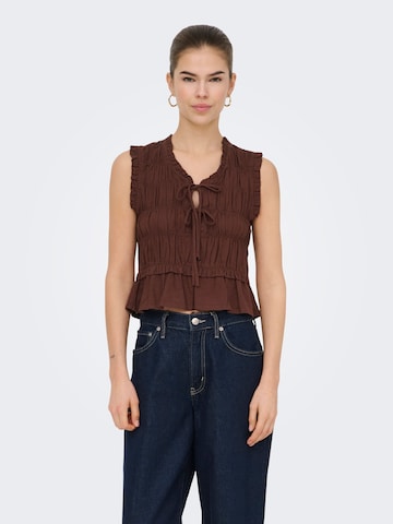 ONLY Bluse 'ONLGoa' i brun: forside