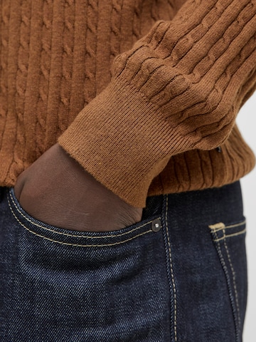 JACK & JONES Pullover 'JJEEMIL' i brun