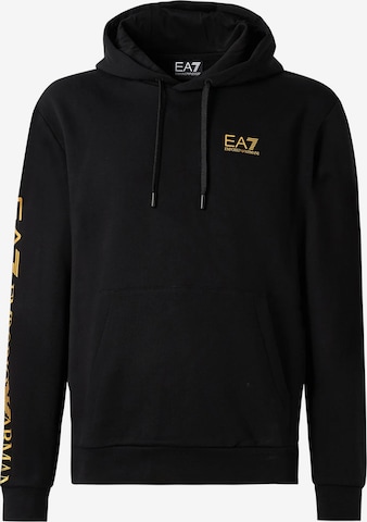 juoda EA7 Emporio Armani Megztinis be užsegimo: priekis
