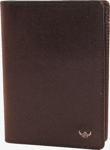GOLDEN HEAD Etui 'Colorado' in Braun: Vorderseite