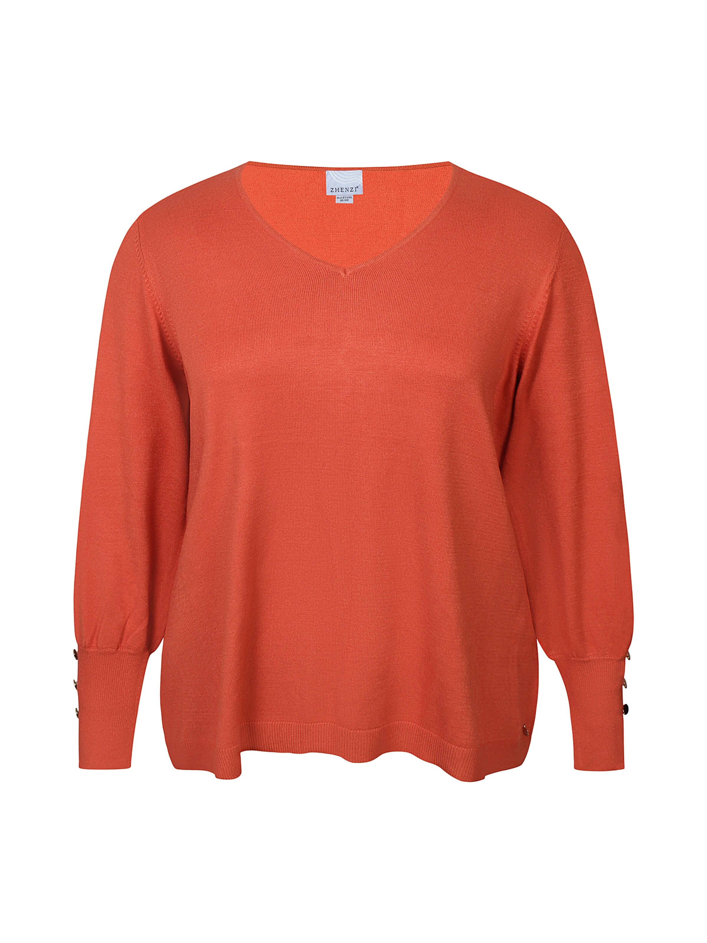 Zhenzi Pullover 'Kogle 1421'‌‌ in Orange: Vorderseite