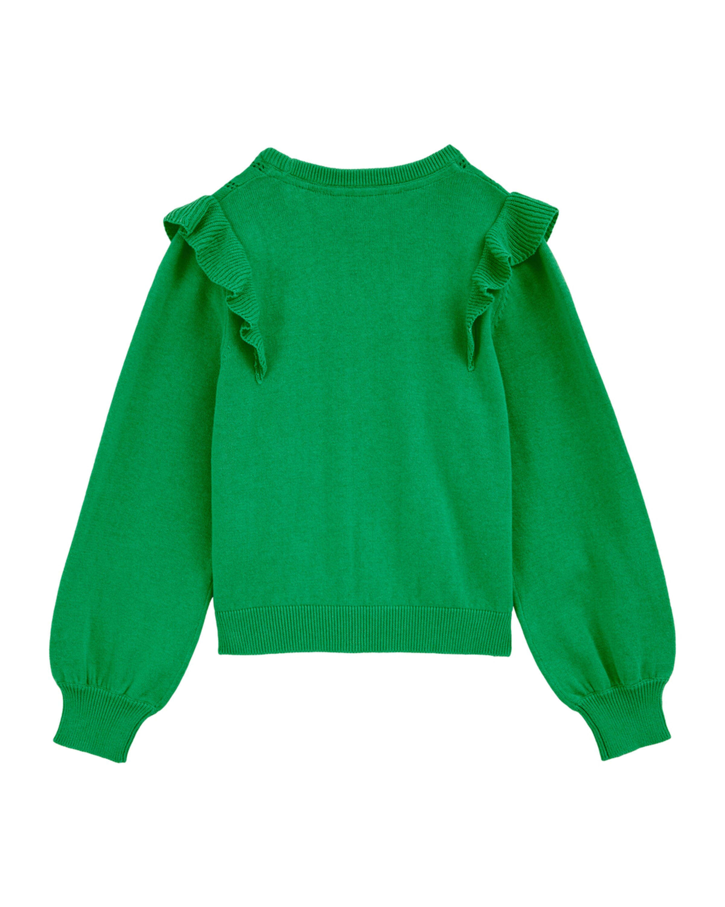 WE Fashion Пуловер в зелено