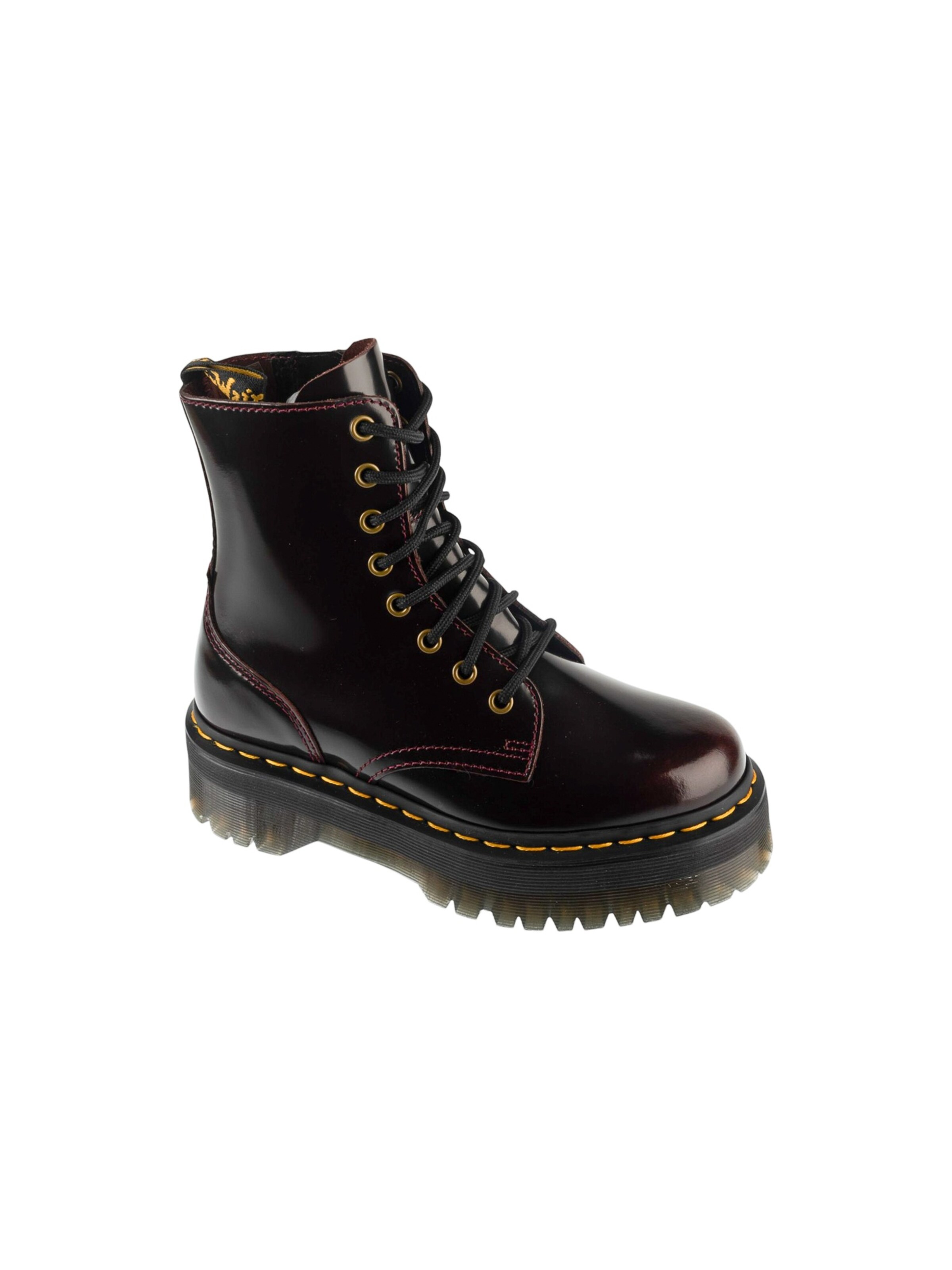 Dr. Martens Booties 'Jadon 8 Eye Boot' in Red: front