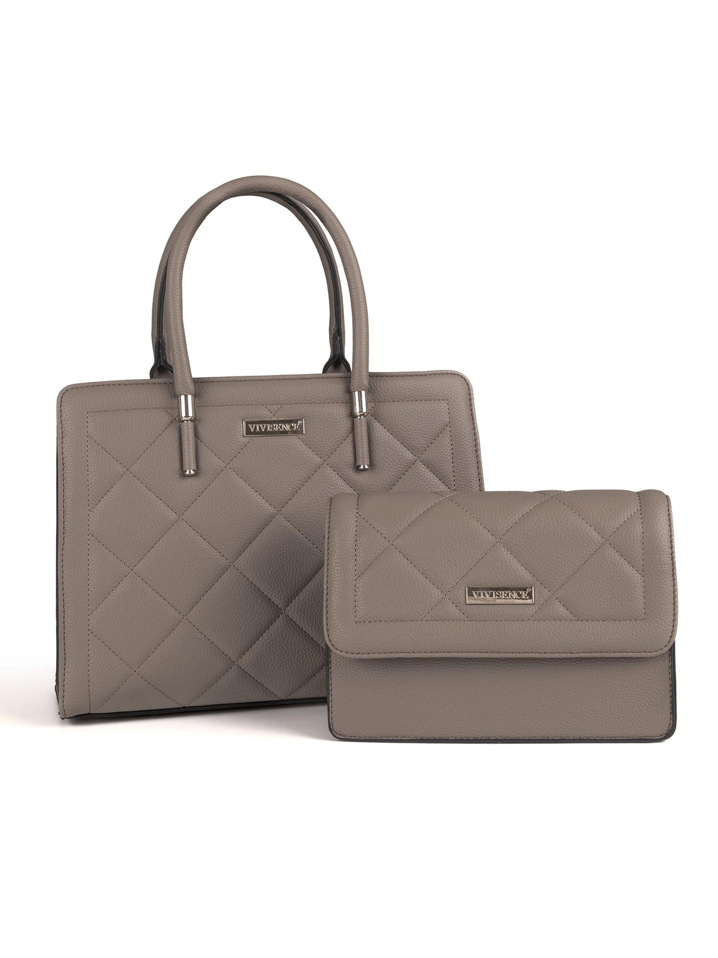 Vivisence Handbag 'T0012' in Grey: front