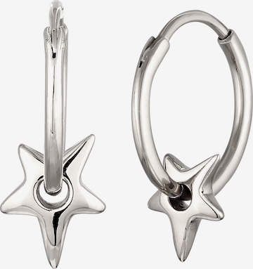 ELLI Ohrringe 'Sterne' in Silber: Vorderseite