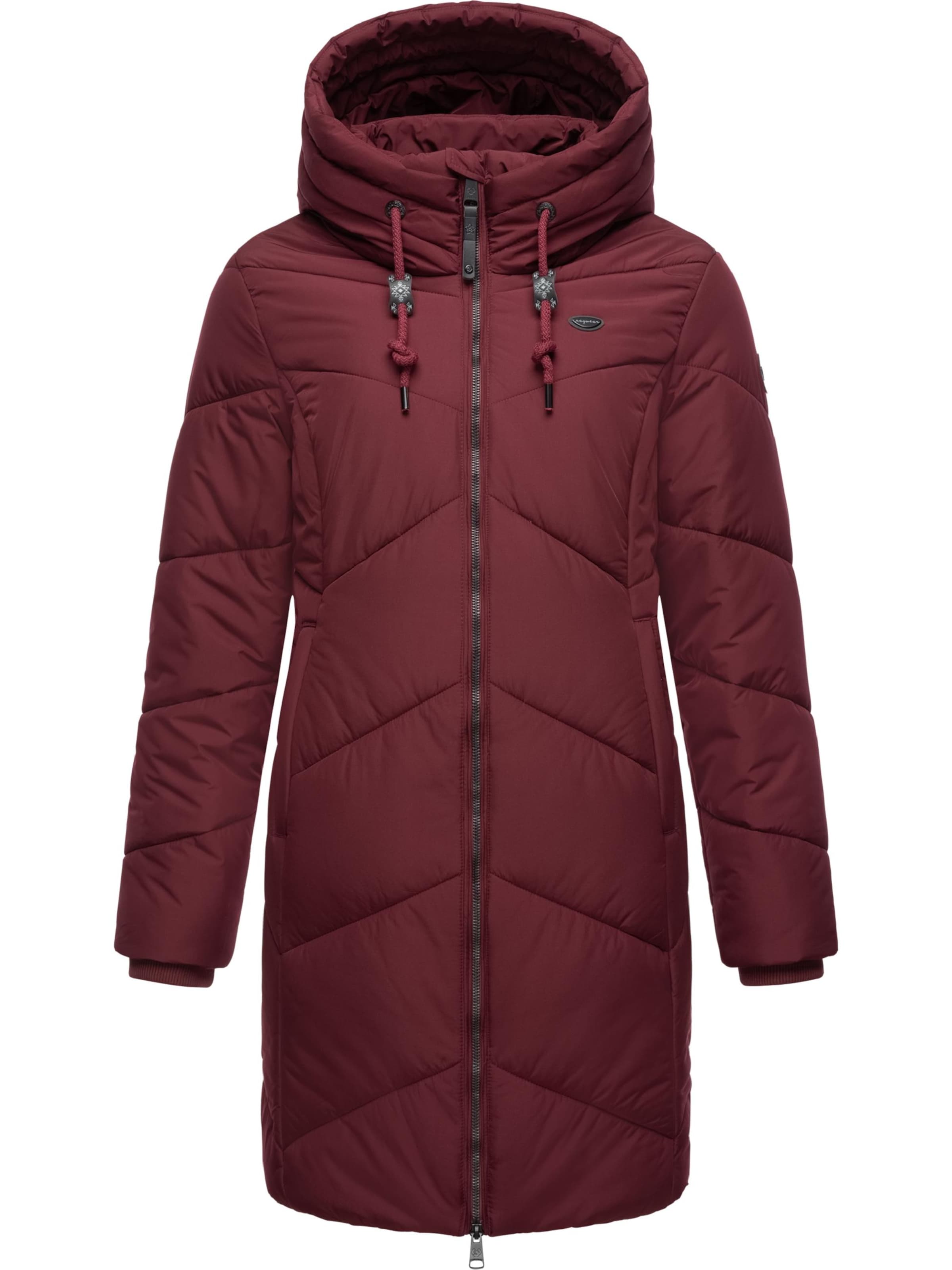 Ragwear Zimní kabát 'Novista' – červená: přední strana