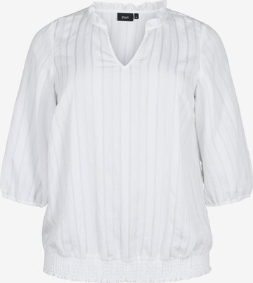 Zizzi - Blusa 'XGITTE' en blanco: frente