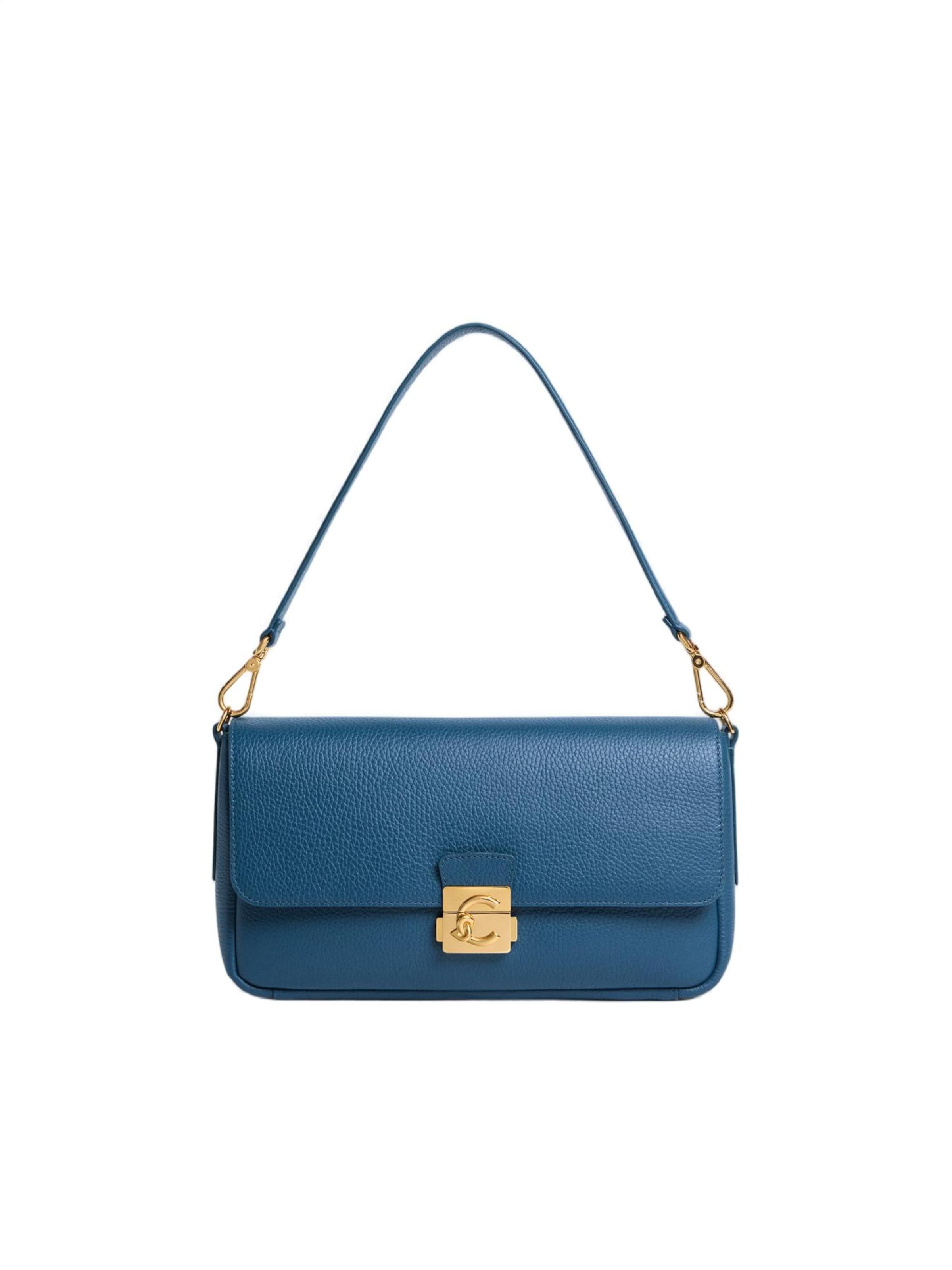 Borsa a mano 'Me Lock S26 2' di Coccinelle in blu: frontale