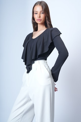 Trend Alaçatı Stili Shirt in Zwart