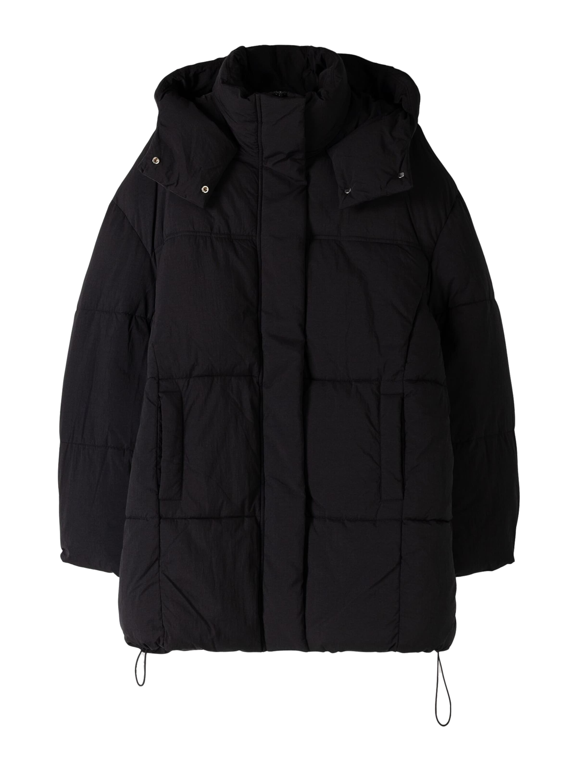 Giacca invernale di Bershka in nero: frontale