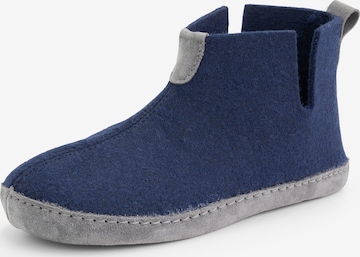 Chaussure basse 'Stay-Home' Travelin en bleu : devant