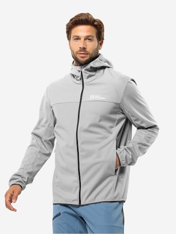 JACK WOLFSKIN Sports jacket in Grey: front