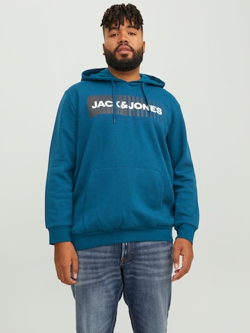 Jack & Jones Plus Μπλούζα φούτερ σε μπλε: μπροστά