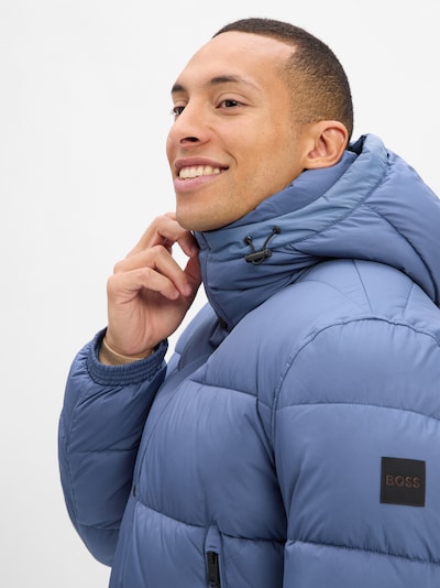 BOSS Winterjas 'Omaris' in de kleur Indigo, Productweergave