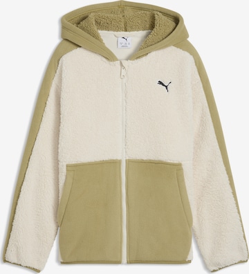 PUMA Sportsweatjacke in Weiß: Vorderseite