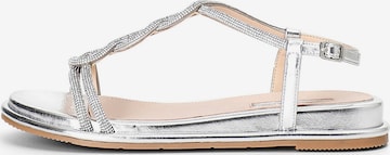 Sandalo di CAFè NOIR in argento: frontale