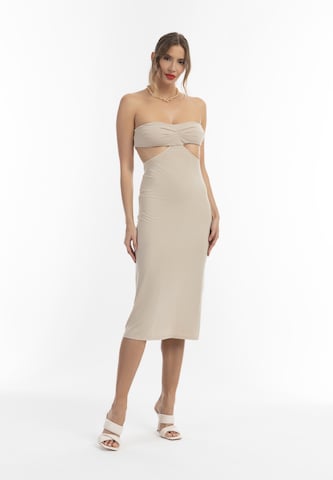 faina Dress in Beige